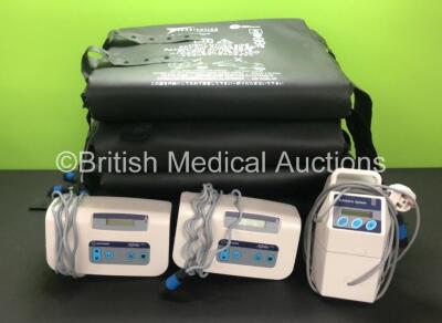 Job Lot Including 9 x Inspiration Healthcare Mattresses (4 in Photo - 9 in Total), 9 x Inditherm Mattress Pumps (1 in Photo - 9 in Total) and 2 x Inditherm Alpha Plus Mattress Pumps *C*