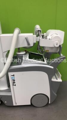 DRGEM Topaz-32D Mobile X-Ray with DRGEM Wireless Digital Flat Panel Detector Model Mano4336W (Powers Up with Key - Key Included) *S/N DRK205171A* **Mfd 05/2020** - 5