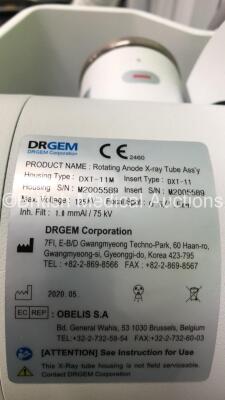 DRGEM Topaz-32D Mobile X-Ray with DRGEM Wireless Digital Flat Panel Detector Model Mano4336W (Powers Up with Key - Key Included) *S/N DRK205171A* **Mfd 05/2020** - 6