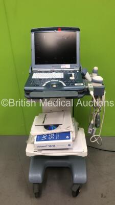 GE Voluson i Portable Ultrasound Scanner *S/N B02176* **Mfd 03/2009** Software Version 8.1.2.852 with 3 x Transducers / Probes (RAB4-8-RS Ref 157074 *Mfd 05/2008* / AB2-7-RS Ref 300275 *Mfd 02/2009* and RNA5-9-RS Ref 157075 *Mfd 03/2007*) on Voluson Docki