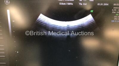 GE Voluson i Portable Ultrasound Scanner *S/N B02176* **Mfd 03/2009** Software Version 8.1.2.852 with 3 x Transducers / Probes (RAB4-8-RS Ref 157074 *Mfd 05/2008* / AB2-7-RS Ref 300275 *Mfd 02/2009* and RNA5-9-RS Ref 157075 *Mfd 03/2007*) on Voluson Docki - 5