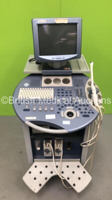 GE Voluson 730 Pro Ultrasound Scanner *S/N A37954* **Mfd 01/2007** with 2 x Transducers / Probes (AB2-7 Ref HG46701T *Mfd 07/2012* and IC5-9H Ref 5118194 *Mfd 02/2006*) and Sony UP-D897 Digital Graphic Printer (HDD REMOVED) ***IR486** (Q414)