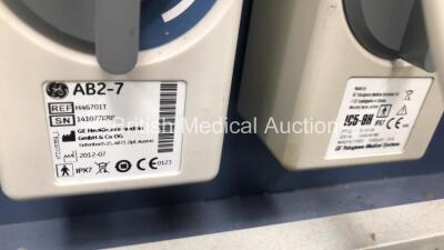 GE Voluson 730 Pro Ultrasound Scanner *S/N A37954* **Mfd 01/2007** with 2 x Transducers / Probes (AB2-7 Ref HG46701T *Mfd 07/2012* and IC5-9H Ref 5118194 *Mfd 02/2006*) and Sony UP-D897 Digital Graphic Printer (HDD REMOVED) ***IR486** (Q414) - 3