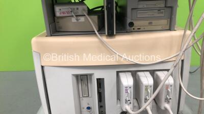 Philips HDI 5000 Sono CT Ultrasound Scanner *S/N 0290WN* **Mfd 03/2004** with 4 x Transducers / Probes (2 x CL15-7 / L12-5 / C4-2 and C5-2) (Powers Up with Error - See Pictures) ***IR498*** - 7