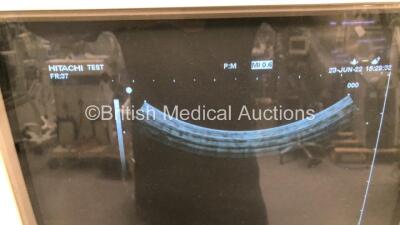 Hitachi EUB-5500 Ultrasound Scanner *S/N SE18022410* **Mfd 06/2007** with 2 x Transducers / Probes (EUP-V53H and EUP-C514) and Sony UP-895CE Colour Video Printer (Powers Up - Printer Cover Damaged - See Pictures) ***IR481*** - 4