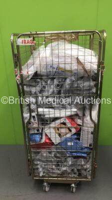 Cage of Consumables Including Disposable Coveralls, Face Masks and Protective Goggles (Cage Not Included)