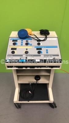 ConMed System 7550 Electrosurgical Generator +ABC Mode with Dual Footswitch and Dome Footswitch (Powers Up)