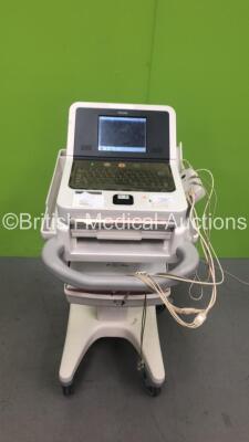 Philips PageWriter TC30 ECG Machine on Stand with 10 Lead ECG Leads (Powers Up)