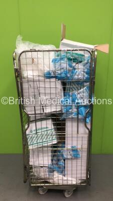 Cage of Mixed Consumables Including Intersurgical Paediatric Spirometry Kits, Fluoroscopy Covers and Intersurgical Breathing Circuits (Cage Not Included - Out of Date)