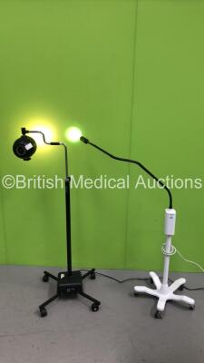 1 x Welch Allyn GS Exam Light IV and 1 x Daray 4000 ENT Multi Examination Light (Both on Wheels and Both Power Up)