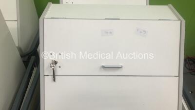 6 x Lockable Mobile Drugs Cabinets with Keys (Only 4 x Pictured) - 2
