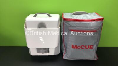 2 x Cuba Clinical McCue Bone Densitometers with Power Supplies in Cases (Untested Due to 3 Pin Plug)