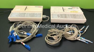2 x Seca CT3000i ECG Machines with 2 x 10 Lead ECG Leads (Both Power Up with INOP Light , 1 x Slight Damage to Rear Casing - See Photos)