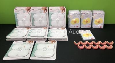 Mixed Lot Including 23 x Beurer EM20 Six Pack Electro Stimulation Pads, 17 x Beurer EM10 Back Pain Pads and 11 x Teeth Models