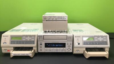 Job Lot Including 2 x Sony UP-21MD Color Video Printers, 1 x Sony UP-895MD Video Graphic Printer and 1 x Sony DVO-1000MD DVD Recorder (All Power Up)