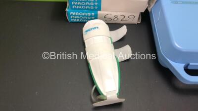 Mixed Lot Including 22 x Entonox Valves, 2 x Oxi-Pulse 3300MDD Pulse Oximeters with Finger Sensors, 1 x Nellcor N-20 Pulse Oximeter with Finger Sensor, 2 x Newtech NT1A-V Pulse Oximeters with Accessories, 4 x Aircast Ankle Braces, 2 x Medix Hi-Flo Nebulis - 11