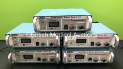 5 x Harvard Apparatus Homeothermic Veterinary Blanket Control Units with 5 x Warming Blankets (All Power Up)