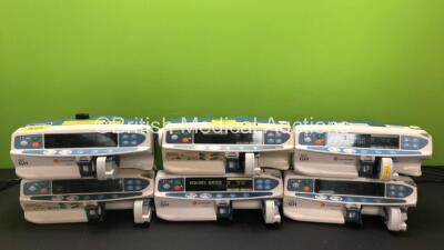 Job Lot Including 4 x CareFusion Alaris GH Syringe Pumps and 2 x CareFusion Asena GH Syringe Pumps (3 x Power Up, 2 x Requires Service, 3 x Draws Power Does Not Power Up) *RI*