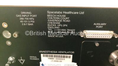 Blease 700 Series Anaesthesia Ventilator (Powers Up with Blank Screen) *SN 000033* - 4