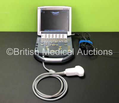 SonoSite M-Turbo Portable Ultrasound Scanner Ref P08189-11 *S/N 03BVCP* **Mfd 03/2008** with 1 x C60x/5-2 Probe/Transducer *Mfd 05/2008* and Power Supply (Powers Up, Unable to Obtain Software Version Due to Touchpad Not Working)