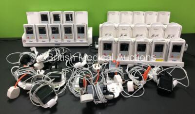 13 x Drager Infinity M300 Patient Telemetry Monitors, 11 x Drager MS29558 Bedside Cradle Chargers and 3 x Drager M300 Central Charger Stations