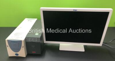Mixed Lot Including 1 x Drager 22 Inch TFT LCD Color Monitor (Powers Up) 1 x APC UPS (Powers Up) and 1 x Powervar UPS (Powers Up) *SN 16A220DPF0428 / 5504251R-0740124*