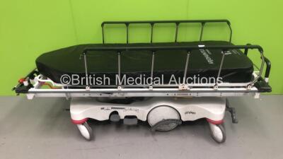 Stryker Big Wheel Patient Trolley with Mattress (Hydraulics Tested Working - Missing Pedal - See Pictures)