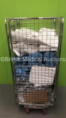 Cage of Consumables Including Disposable Coveralls, Face Masks and Protective Goggles (Cage Not Included)