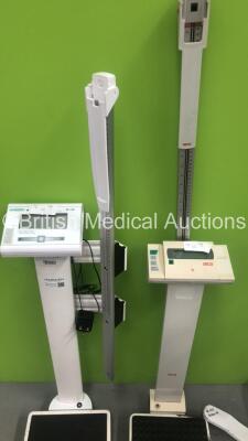 1 x Welch Allyn 420 Series Patient Monitor on Stand with BP Hose and SPO2 Finger Sensor (Powers Up) , 1 x Welch Allyn Blood Pressure Meter on Stand with Hose and Cuff, 1 x Seca Stand on Scales and 1 x Marsden Stand on Scales *S/N B0-01194* - 4