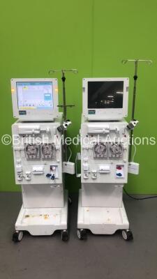 2 x B-Braun Dialog + Adimea Dialysis Machines (1 x Powers Up, 1 x No Power Cable)