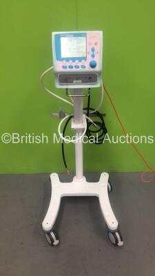 Acutronic Medical Systems Fabian Ventilator Version 3.00 on Stand with Hose (Powers Up with System Alarm - See Pictures) *S/N 10-00047* **Mfd 02/2011**