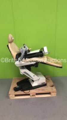 Belmont BEL-7 Electric Dental Chair with Spitoon (Not Power Tested Due to Cut Power Supply)