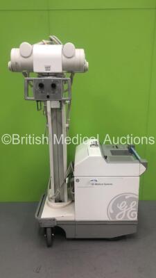 GE AMX 4 Plus IEC Mobile X-Ray Model 2169360 (Powers Up with Donor Key - Key Not Included) *S/N 529471WK5* **Mfd 02/1998**