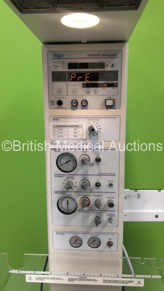 Drager AirShields Infant Resuscitaire (Powers Up) *S/N WE05570* July