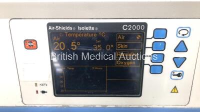 Drager Air-Shields Isolette C2000 Infant Incubator Version 2.18 with Mattress (Powers Up) *S/N WP14325* - 2