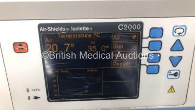 Air-Shields Isolette C2000 Infant Incubator Version 2.18 with Mattress (Powers Up) *S/N UN05106* - 2