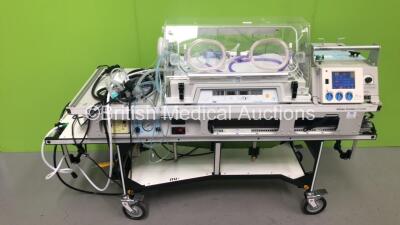 Drager Globetrotter GT5400 Stretcher with Drager Isolette TI500 Incubator, Biomed CrossVent 2i+ Ventilator and Accessories (Powers Up) *S/N ITU-1874*