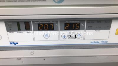 Drager Globetrotter GT5400 Stretcher with Drager Isolette TI500 Incubator, Biomed CrossVent 2i+ Ventilator and Accessories (Powers Up) *S/N ITU-1874* - 3