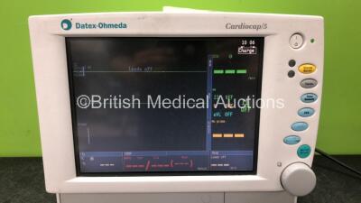 Datex-Ohmeda Cardiocap/5 Anaesthesia Monitor with NIBP. ECG. SPO2 and T1 Options (Powers Up) *FBUE01760 / FS0075399* - 2