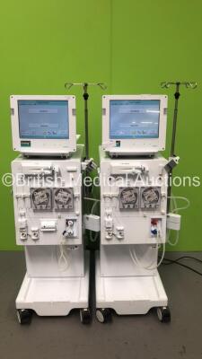 2 x B-Braun Dialog + Dialysis Machines Software Version 9.1B - Running Hours 33015 / 31707 (Both Power Up)
