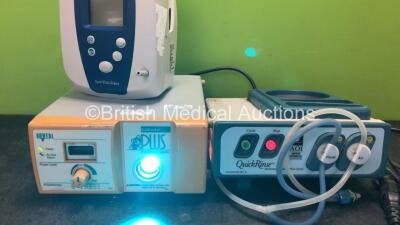 Mixed Lot Including 1 x Ohmeda Biliblanket Plus Phototherapy System (Powers Up) 1 x Donawa ARS 2010 Quick Rinse Instrument Rinsing System with 1 x AC Power Supply (Powers Up with Damage-See Photos) 1 x Welch Allyn Spot Vital Signs Monitor (Powers Up) 1 x - 2