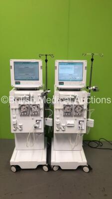 2 x B-Braun Dialog + Dialysis Machines Software Version 9.1B - Running Hours 30655 / 14195 (Both Power Up)