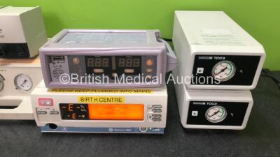 Mixed Lot Including 1 x Philips 15210B Gas Cylinder Unit,1 x Hewlett Packard 15210A Gas Cylinder Unit, 1 x PACE Bedside External Generator, 1 x Nellcor N-560 Pulse Oximeter, 2 x Philips tcpO2/tcpCO2 Modules, 1 x GE Ohmeda 3800 SpO2 Patient Monitor (Powers - 3