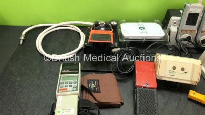 Mixed Lot Including 1 x Ambu Uni Suction Footswitch, 1 x Richard Wolf Foot Pedal, 1 x AND TM 2020 Processor with Bp Cuff (Untested Due to Possible Flat Batteries) 1 x 001829E Battery *Untested* 1 x Boston Scientific Latitude Communicator Unit, 1 x Ohmeda - 2