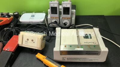 Mixed Lot Including 1 x Ambu Uni Suction Footswitch, 1 x Richard Wolf Foot Pedal, 1 x AND TM 2020 Processor with Bp Cuff (Untested Due to Possible Flat Batteries) 1 x 001829E Battery *Untested* 1 x Boston Scientific Latitude Communicator Unit, 1 x Ohmeda - 3