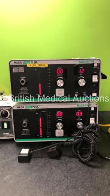 Mixed Lot Including 1 x Luxtec 9300XSP Light Source, 1 x Luxtec Universal Series 1300 Fiber Optic Light Source and 2 x Megadyne Mega VAC Plus Smoke Evacuator Units (Both Power Up) *SN 0601089, 030507, 12681, 12699* - 4