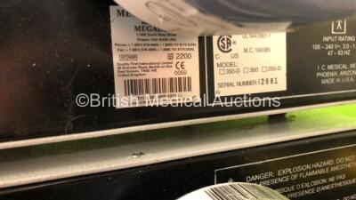 Mixed Lot Including 1 x Luxtec 9300XSP Light Source, 1 x Luxtec Universal Series 1300 Fiber Optic Light Source and 2 x Megadyne Mega VAC Plus Smoke Evacuator Units (Both Power Up) *SN 0601089, 030507, 12681, 12699* - 7