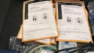 Mixed Lot Including 14 x Alaris Volume Calibration Sets, 7 x Alaris Signature Edition Infusion Pump Calibration Sets, 1 x B&D Electromedical Nippy ST + Ventilator in Carry Bag (Powers Up with Blank Screen and Alarm-See Photo) 1 x Welch Allyn 767 Series Wa - 3