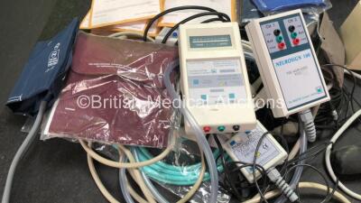 Mixed Lot Including 14 x Alaris Volume Calibration Sets, 7 x Alaris Signature Edition Infusion Pump Calibration Sets, 1 x B&D Electromedical Nippy ST + Ventilator in Carry Bag (Powers Up with Blank Screen and Alarm-See Photo) 1 x Welch Allyn 767 Series Wa - 4