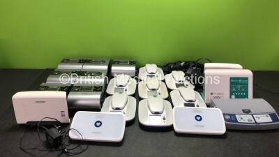 Mixed Lot Including 4 x ResMed Auto Set CPAP Units with 2 x ResMed H4i Humidifier Units and 2 x AC Power Supplies (All Power Up) 7 x Medtronics My Care Link Patient Monitors 1 x Biotronik Cardiomessenger Unit and 1 x St Jude Medical Merlin @ Transmitter *